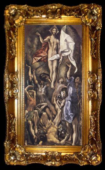 framed  El Greco The Resurrection, ta009-2